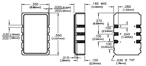 Connor-Winfield VSM61/VSM62/VSM64 6引腳表面貼裝VCXO