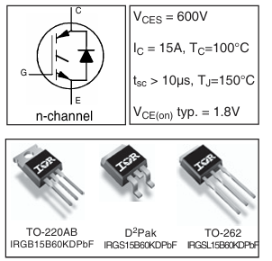 Infineon英飛凌IRGB15B60KD IGBT芯片
